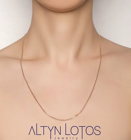 Цепь Бронницкий ювелир 11030190155 55см 3,19гр. 