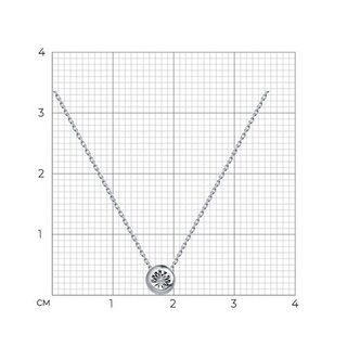 Колье Diamant 52-270-01074-1 38см 1,68гр. 