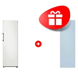 Комплект Декоративная панель для однодверного холодильника Samsung RA-R23DAA48GG Голубой матовый + Холодильник Samsung BeSpoke RR39T7475AP/WT 