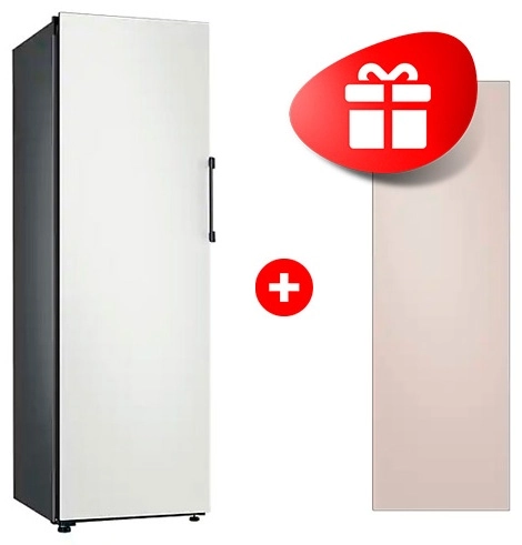 Комплект Декоративная панель RA - R23DAA39GG Бежевый + Морозильная камера Samsung Bespoke RZ32T7435AP/WT 