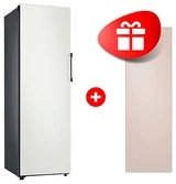 Комплект Декоративная панель RA - R23DAA39GG Бежевый + Морозильная камера Samsung Bespoke RZ32T7435AP/WT 