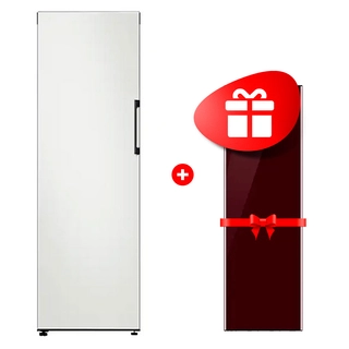 Комплект Декоративная панель Samsung RA-R23DAA43GG Бургунди + Морозильная камера Samsung Bespoke RZ32T7435AP/WT 