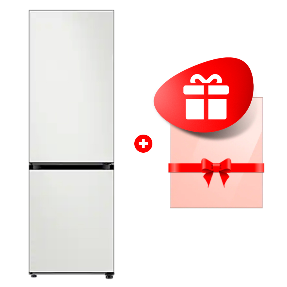 Комплект Декоративная панель для холодильника / персиковый RA-B23EBB3KGM + Холодильник Samsung RB38A7B62AP/WT 