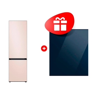 Комплект Декоративная панель для холодильника / синий RA-B23EBB41GM + Холодильник Samsung RB38C7B6D39/WT 