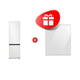 Жиынтық Сәндік тоңазытқышқа арналған панел / ақ RA-B23EBB12GM + Samsung тоңазытқышы RB38A7B62AP/WT 