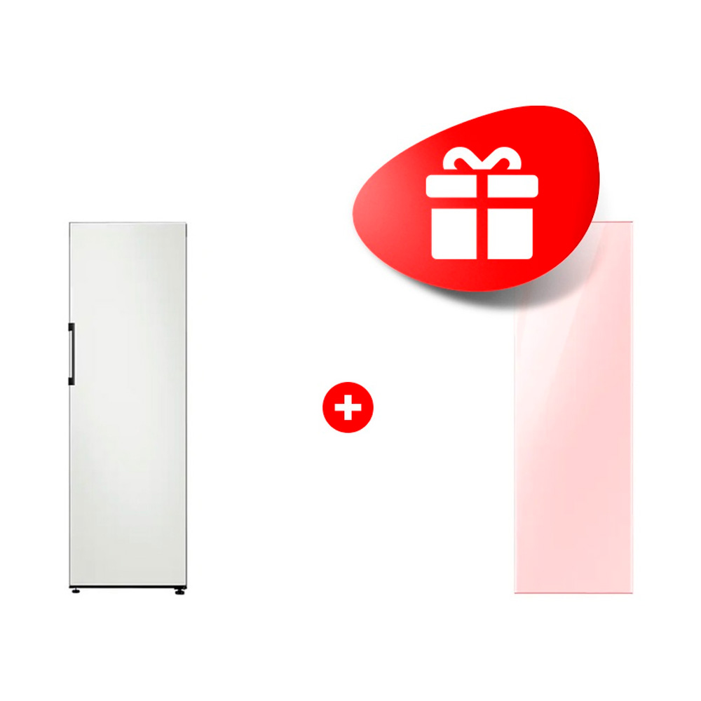 Комплект Декоративная панель Samsung RA-R23DAA32GG Розовый + Холодильник Samsung BeSpoke RR39T7475AP/WT 