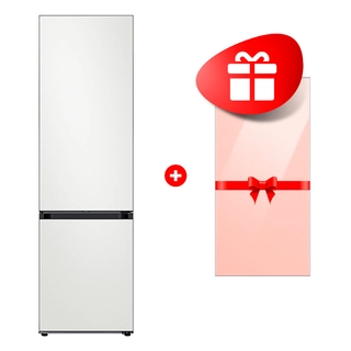 Комплект Декоративная панель для холодильника / персиковый RA-B23EUT3KGM + Холодильник Samsung RB38A7B62AP/WT 