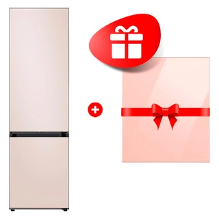 Комплект Декоративная панель для холодильника / персиковый RA-B23EBB3KGM + Холодильник Samsung RB38C7B6D39/WT