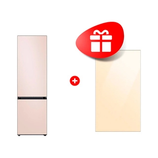 Комплект Декоративная панель для холодильника / ваниль RA-B23EUT18GM + Холодильник Samsung RB38C7B6D39/WT