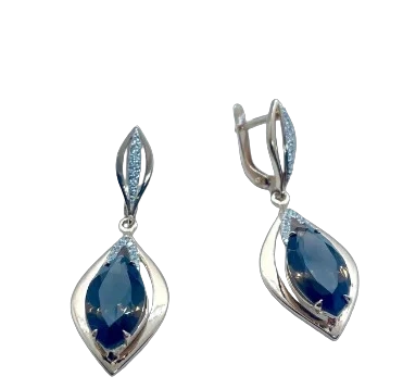 Серьги ЮФ Диана СД-396РТ 5.88гр  - фото 2