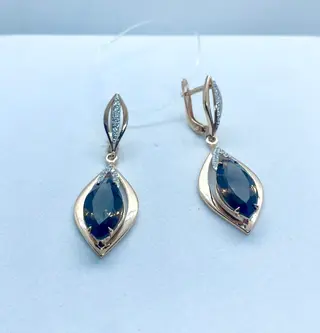 Серьги ЮФ Диана СД-396РТ 5.88гр 