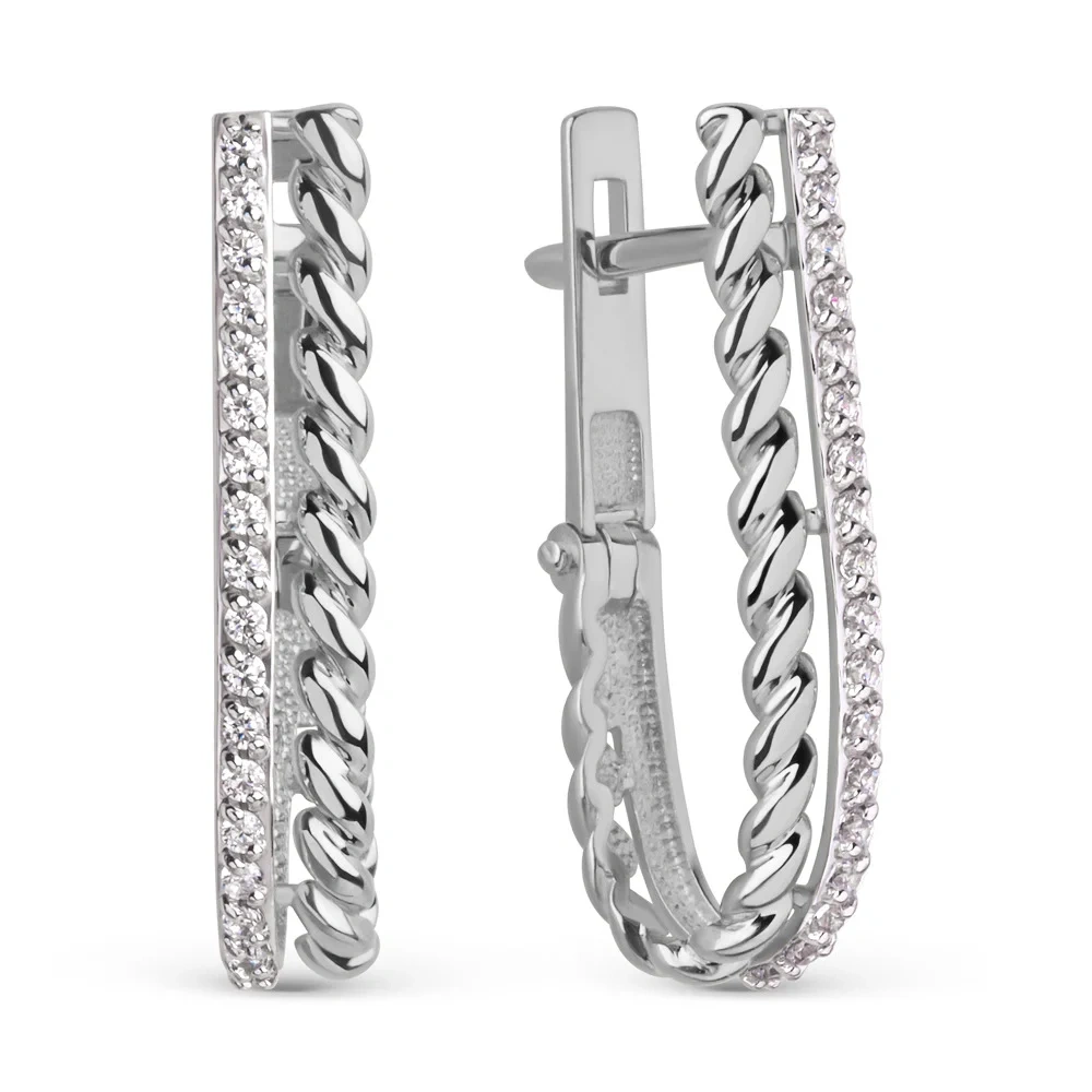 Серьги Dinastia 025242-3101 2.2гр  - фото 2