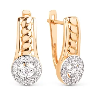 Серьги Dinastia 030732-1102 2,83гр 