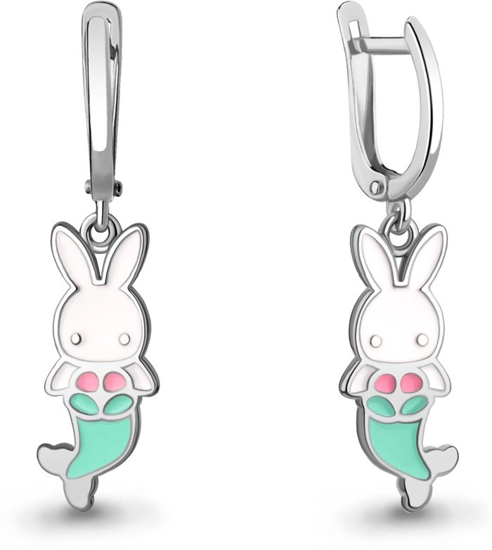 Серьги Aquamarine 34526 