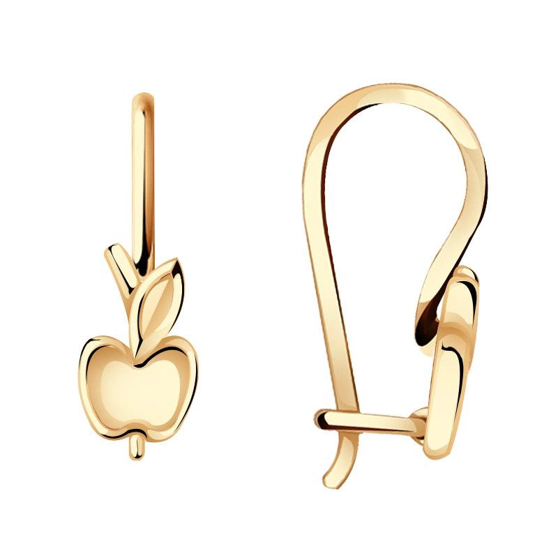 Серьги Zolotye Uzory 02-7859 1гр. 