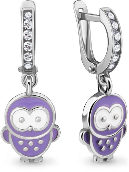 Серьги Aquamarine 46539А 