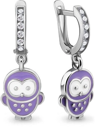 Серьги Aquamarine 46539А 