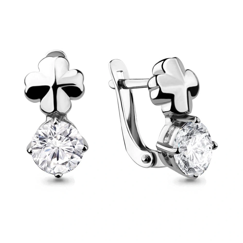 Серьги Aquamarine 46040 2,7гр. 