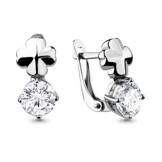 Серьги Aquamarine 46040 2,7гр. 