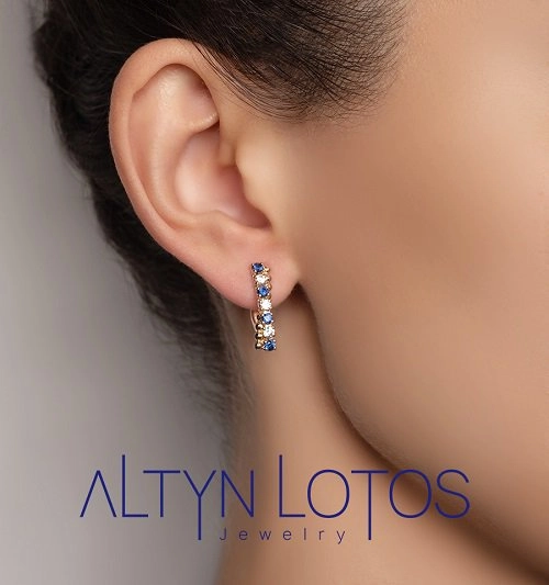 Серьги Кристалл NJ202 3,96гр. 