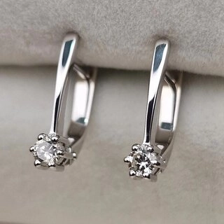 Серьги Deimantas 106082446 2,6гр 0,25ct. 