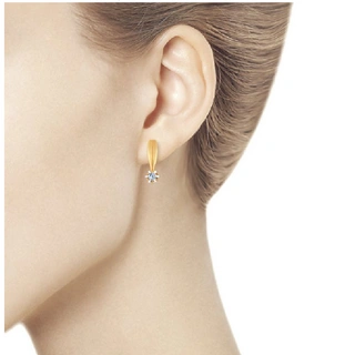 Серьги Sokolov 1021174 2,2гр. - фото 3