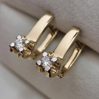 Серьги Deimantas 103383981 3,82гр 0,26ct. 