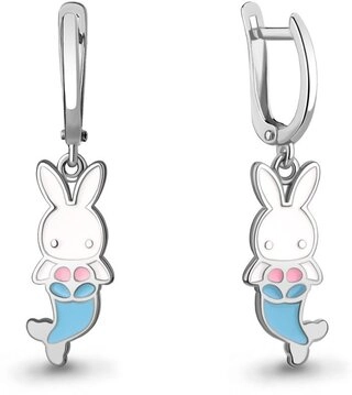 Серьги Aquamarine 34489 