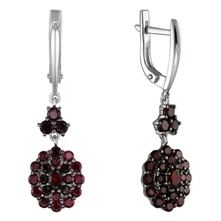 Серьги Goldos 217-12-СРН 6.5гр 