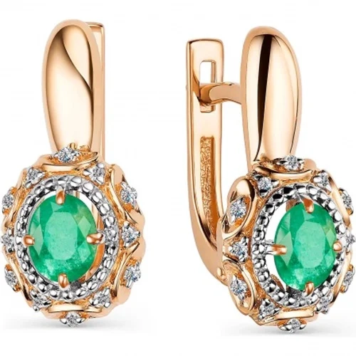 Серьги Goldos 23891-301 4,1гр.