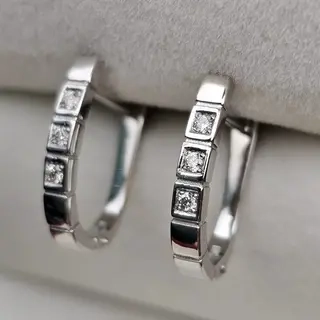 Серьги Deimantas 112615829 2,38гр 0,09ct.  - фото 5