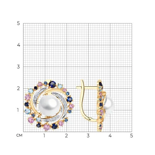 Серьги Sokolov 792232 7,67гр 