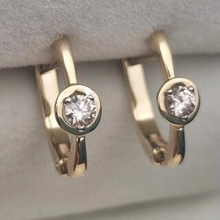 Серьги Deimantas 105562894 2,44гр 0,24ct. 