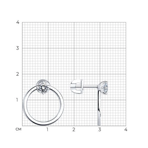 Серьги Sokolov 94025852 2,35гр. 