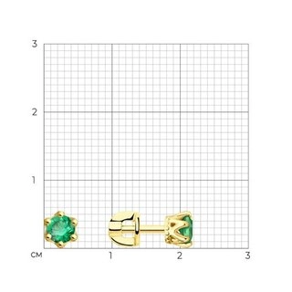 Серьги Sokolov 027631-2 1,75гр. 