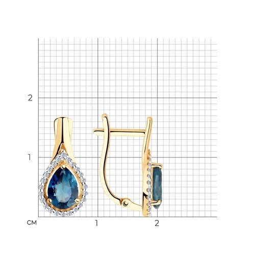 Серьги Sokolov 725914 2,78гр. 