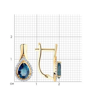 Серьги Sokolov 725914 2,78гр. 