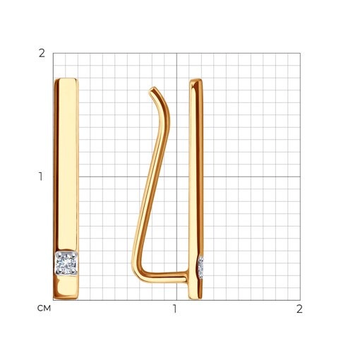 Серьги Sokolov 51-120-01634-1 1,19гр. 