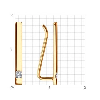 Серьги Sokolov 51-120-01634-1 1,19гр. 