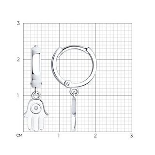 Серьги Sokolov 87020103 2,18гр. 