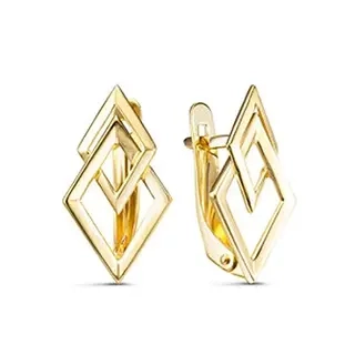 Серьги КЮЗ Дельта л2206492 2,03 гр 