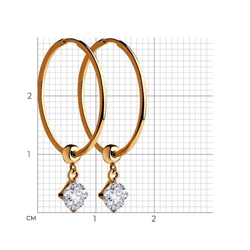 Серьги Sokolov 28420 2,2гр. 