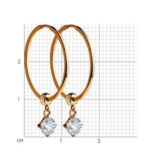 Серьги Sokolov 28420 2,2гр. 