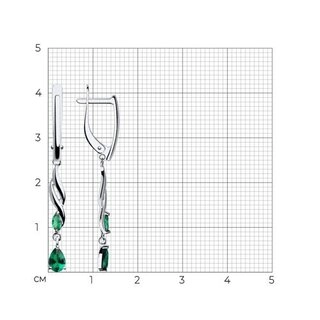 серьги Sokolov 028133-3 2,88гр. 