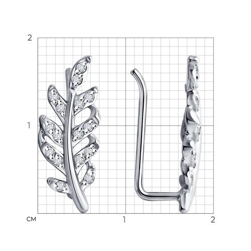 Серьги Sokolov 1022198-3 1,29гр. 