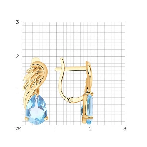 Серьги Sokolov 727610 2,85гр. 