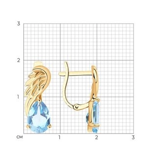 Серьги Sokolov 727610 2,85гр. 