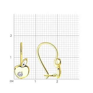 Серьги Sokolov 025256-2 1,53гр. 