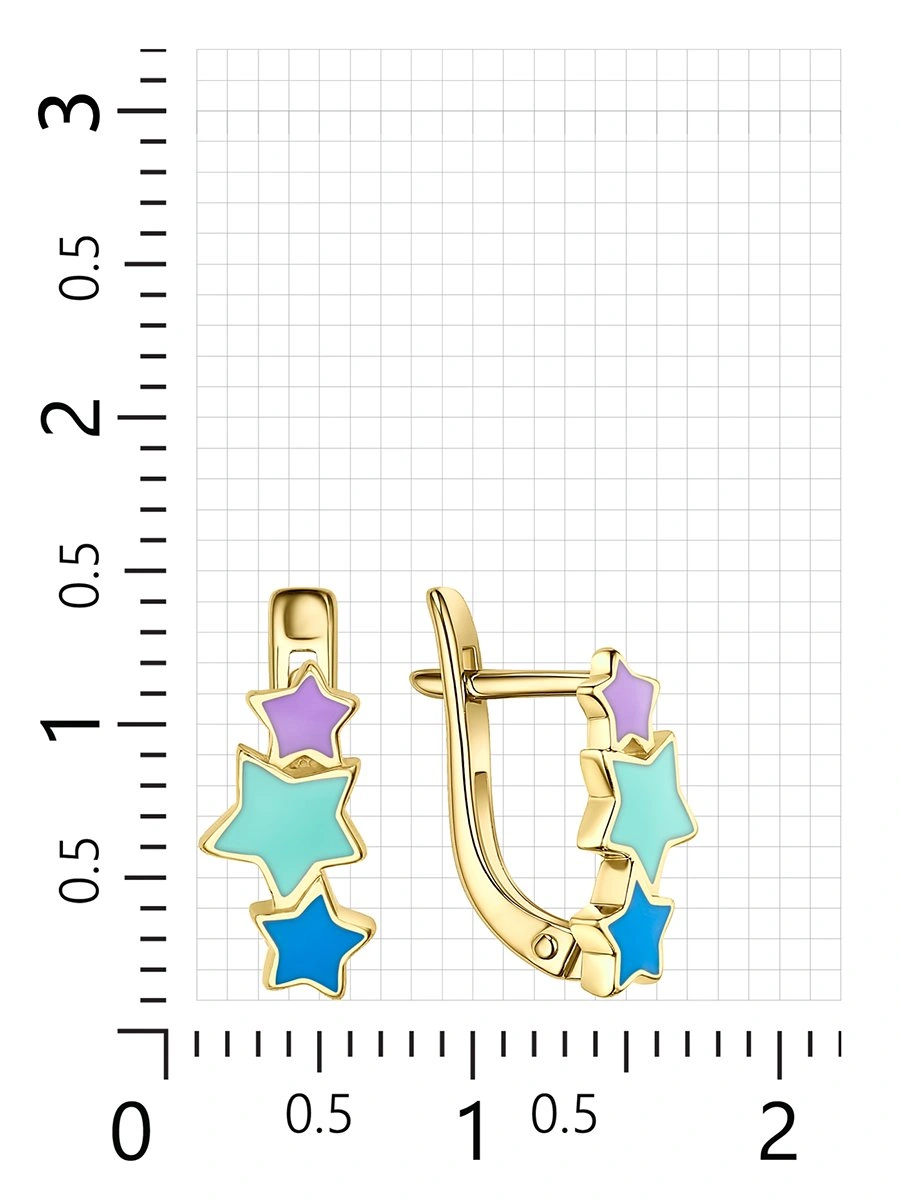 Серьги Veronika Jewelry С301-1153М1 1,57гр. 