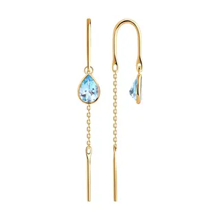 Серьги Sokolov 727513 1.24гр 